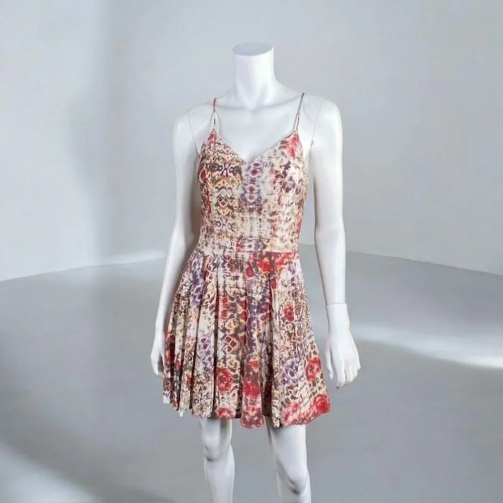 Lavender Brown Mini Fit and Flare Dress Multicolor, Size X-Small - Picture 13 of 16